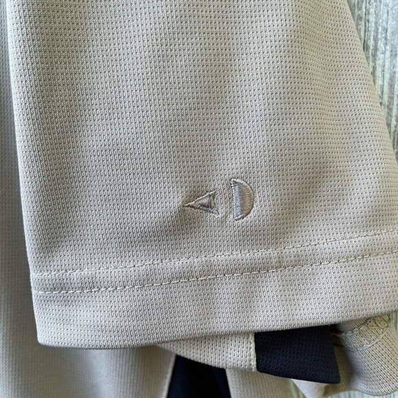 Men’s Grand Slam Performance Golf Polo Size Large Tan with Black Shirt - Picture 7 of 9